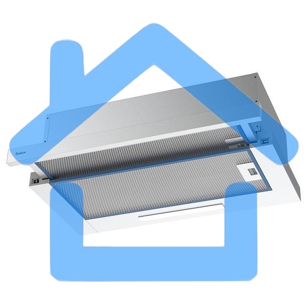 Вытяжка встраиваемая Evelux TEL 60 W белый, 60 см, 670 куб. м/ч, 46 дБ