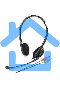 Наушники с микрофоном Genius HS-200C черный