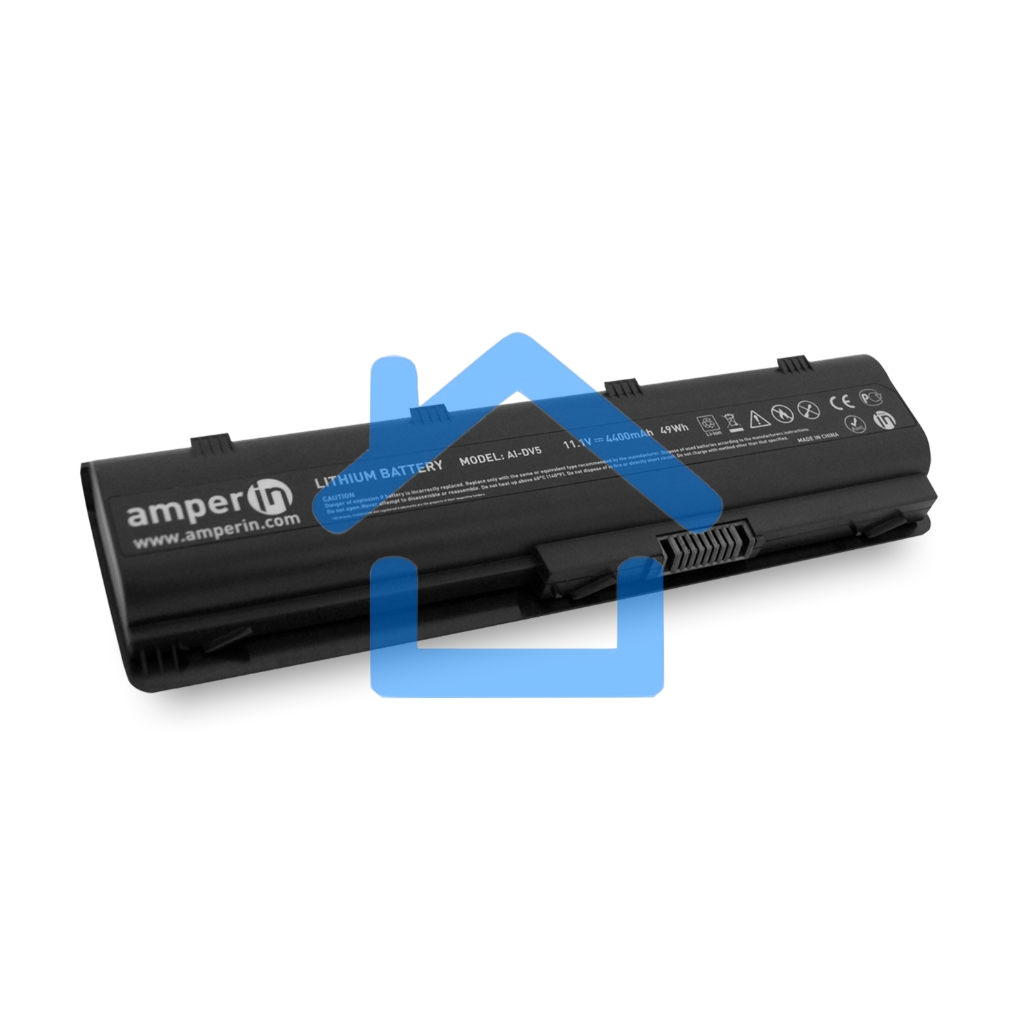 Аккумуляторная батарея Amperin для ноутбука HP Presario CQ42, Pavilion 11.1V 4400mAh (49Wh)