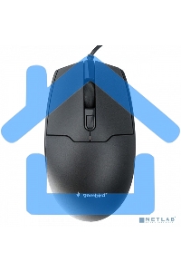 Мышь проводная Gembird MOP-430 черный, 1600 dpi, USB, кнопки - 4