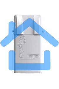 Точка доступа MikroTik RB912UAG-5HPnD-OUT BaseBox 5 (RouterBOARD 912UAG with 600Mhz Atheros CPU, 64MB RAM, 1xGigabit LAN, USB, miniPCIe, built-in 5Ghz 802.11a/n 2x2 two chain wireless with two RP-SMA connectors, Ro