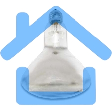 Излучатель тепловой ИКЗ 230-250 R127 E27 (15) КЭЛЗ 8105001