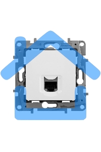 Розетка ETIKA RJ45 кат.5 UTP, бел. 
