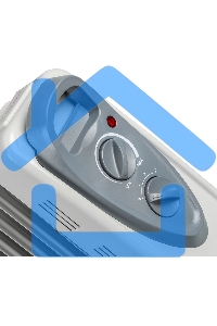 Обогреватель масляный Ресанта ОМ-12Н (11 секций) белый, 2500 Вт, 25 м2, термостат