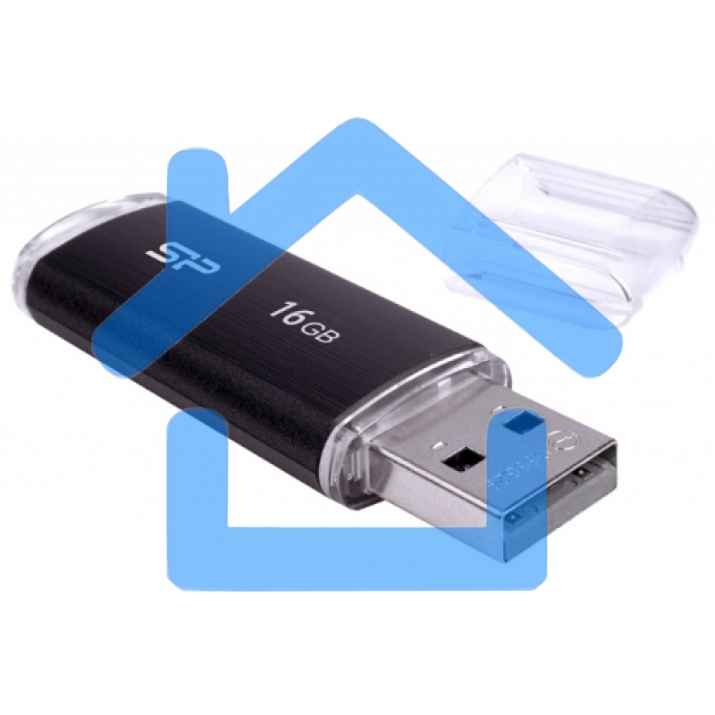 Флешка USB R/W 16Gb Ultima U02 SP016GbUF2U02V1K USB2.0 черный