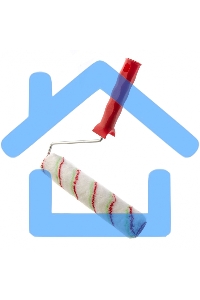 Валик Эмали, 250 мм, ворс 12 мм, D - 36 мм, D ручки - 6 мм, полиамид, полиакрил Сибртех