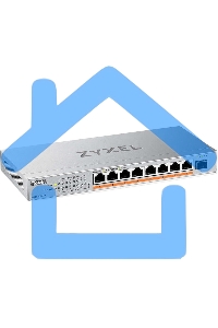 Коммутатор Zyxel XMG-108HP-EU0101F (L2) 8x2.5Gbит/с 1SFP+ 8PoE++ 100W неуправляемый