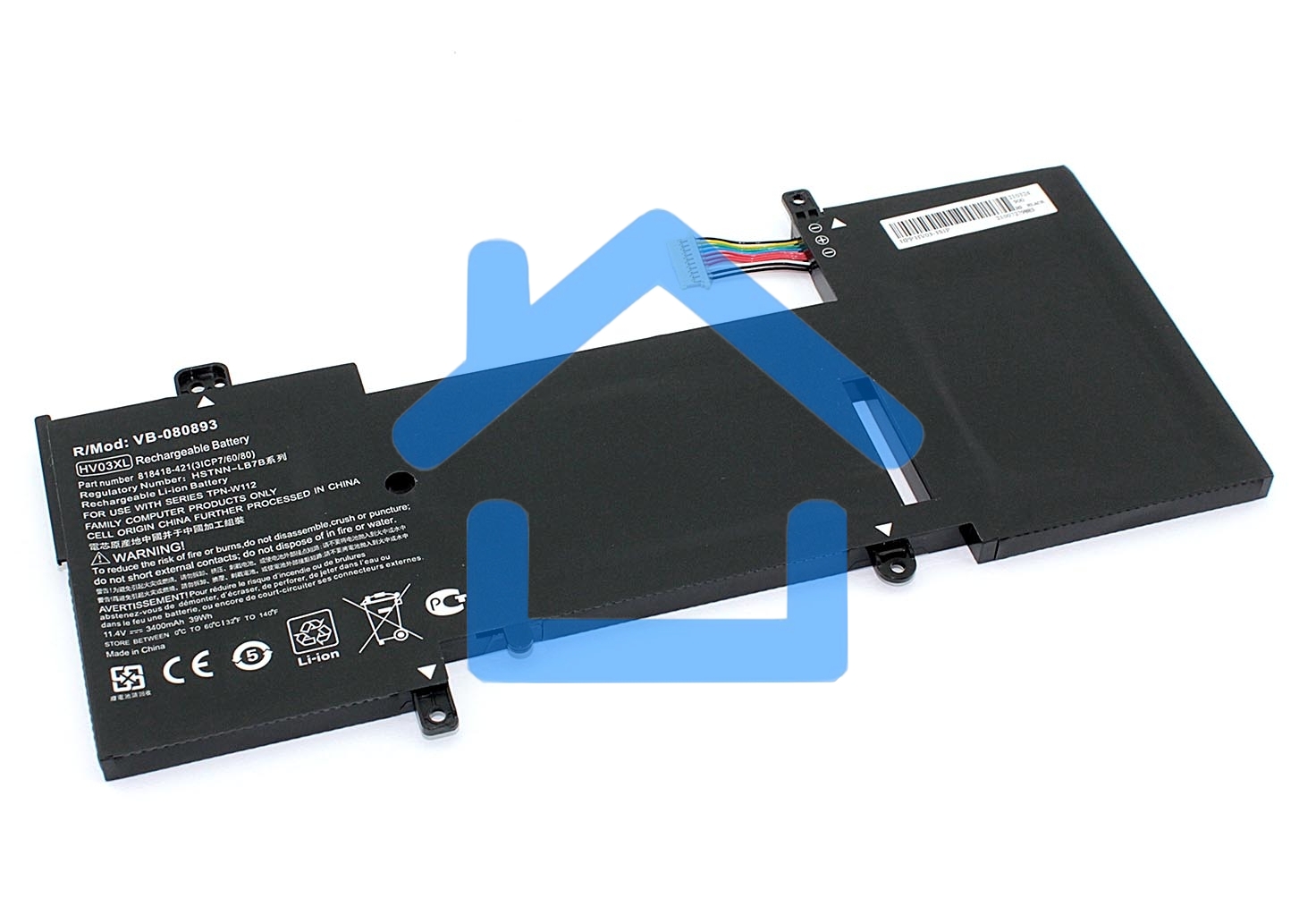 Аккумуляторная батарея для ноутбука HP Elitebook x360 310 G2 11.4V 3400mAh OEM