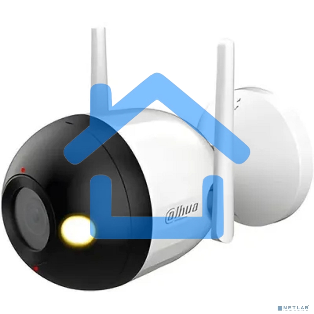 Уличная цилиндрическая IP-видеокамера с LED-подсветкой до 30м и Wi-Fi DAHUA 2Мп; 1/3” CMOS; объектив 2.8мм; чувствительность 0.005лк@F1.6; сжатие: H.265+, H.265, H.264+, H.264, MJPEG; 2 потока до 2М