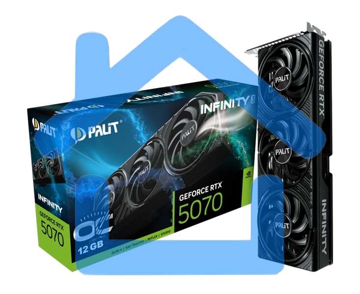 Видеокарта Palit RTX 5070 INFINITY 3 OC 12Gb GDDR7 192bit 3-DP HDMI
