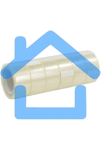 Клейкая лента упаковочная Silwerhof Eco прозрачная, ширина 48мм, длина 66м 38мкм полипропилен спайка (упаковка: 6шт)