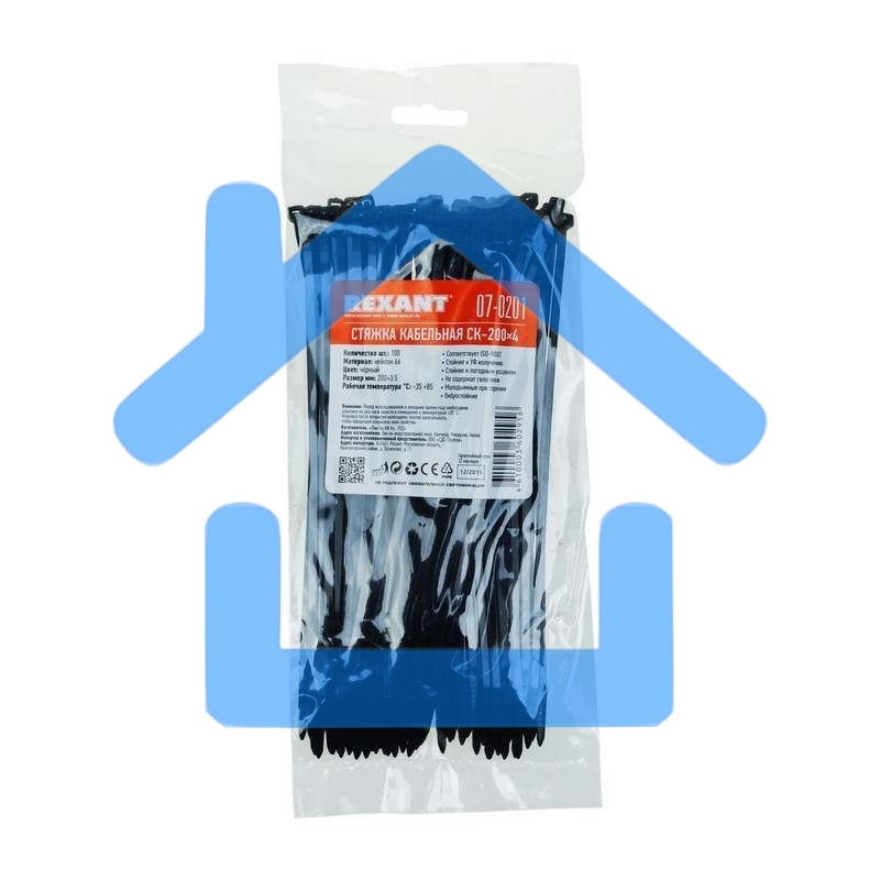 Хомут Rexant (07-0201) nylon 3.6 х 200 мм 100 шт черный