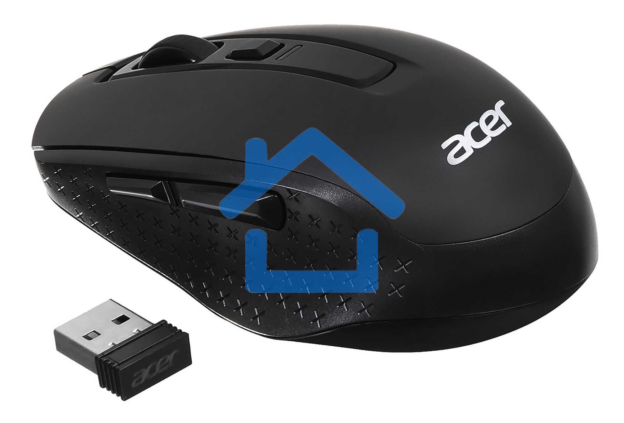 Мышь беспроводная Acer OMR070 черный, 1600 dpi, радиоканал, Bluetooth, USB, кнопки - 6