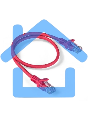 Патч-корд ExeGate EX286378RUS UTP-RJ45-RJ45-5e-0,5M-LSZH-RD, UTP, cat.5e, LSZH, 0.5м, красный