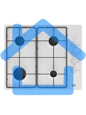 Газовая варочная панель Beko HIGG 64123 SW, белый