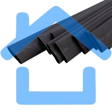 Трубка термоусаживаемая двухстенная клеевая 19.1/9.55мм (уп.10шт) по 1м черный Rexant 26-2107