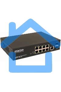 Коммутатор Osnovo SW-80802/L(150W) 8G 2SFP 8PoE+ 150W управляемый