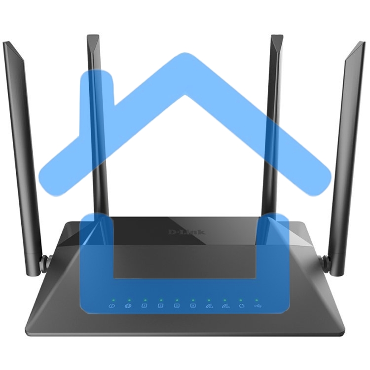 Маршрутизатор беспроводной D-Link DIR-841/RU/A1B, Wireless AC1200 Dual-Band Router with 1 10/100/1000Base-T WAN port and 410/100Base-TX LAN ports.802.11b/g/n compatible, 802.11AC up to 866Mbps,1 10/100/1000Base-T WAN port, 4