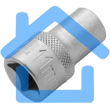 Головка торцевая, 11 мм, 12-гранная, CrV,под квадрат 1/2