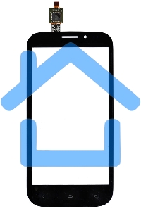 Сенсорное стекло (тачскрин) для Fly IQ4404 Spark, черное