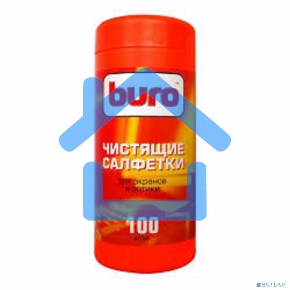 Салфетки Buro BU-Tscreen, 100 шт для экранов мониторов/плазменных/ЖК телевизоров/ноутбуков туба 100шт влажных