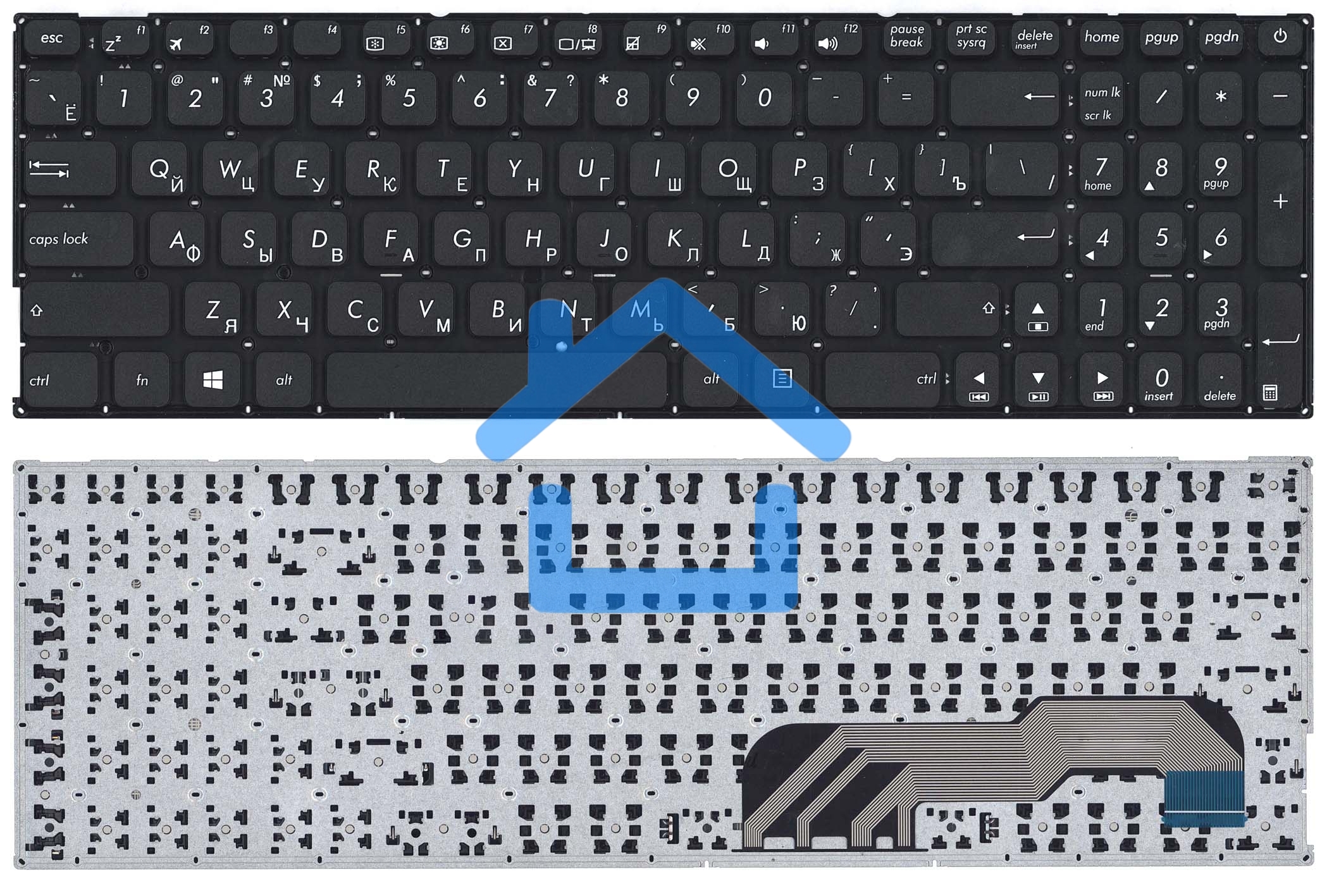 Клавиатура для ноутбука Asus X541 черная