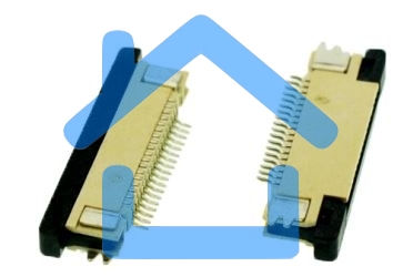 Разъем FPC Half Coverage Bottom Contact 1.0K-BX-16PWB 16 pin высота 2мм шаг 1мм