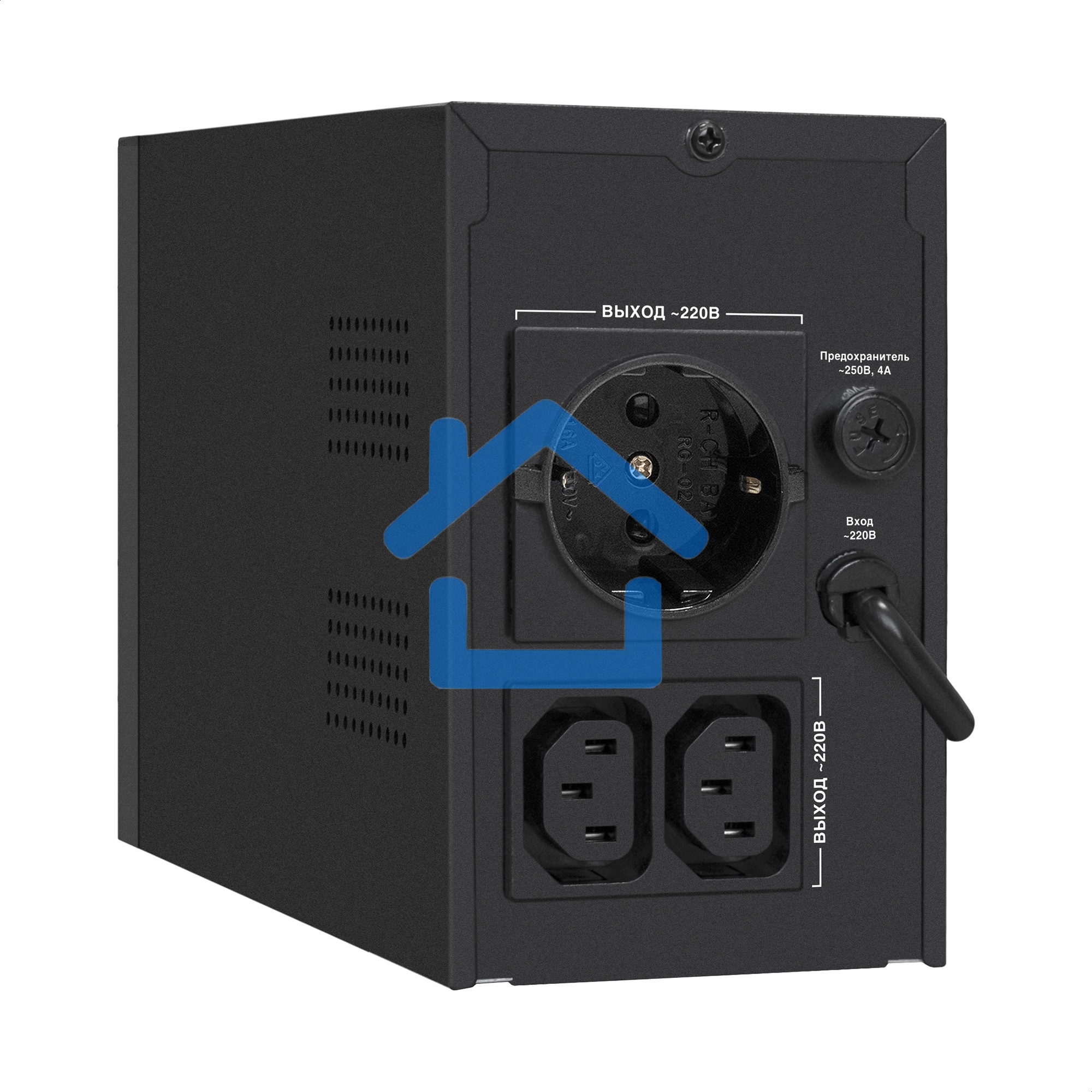 Источник бесперебойного питания ExeGate SpecialPro UNB-900.LED.AVR.1SH.2C13 900VA/500W, LED, AVR,1*Schuko+2*C13, металлический корпус, черный