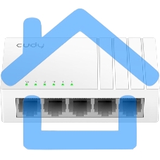 Коммутатор 5-Port Gigabit Desktop Switch, 5 10/100/1000M RJ45 Ports, Loop Detection, Desktop Plastic Case, Power Saving, Plug & Play, Wall-Mount, Power Adapter Not Included