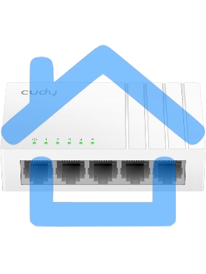 Коммутатор 5-Port Gigabit Desktop Switch, 5 10/100/1000M RJ45 Ports, Loop Detection, Desktop Plastic Case, Power Saving, Plug & Play, Wall-Mount, Power Adapter Not Included