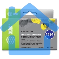 Картридж струйный Cactus CS-EPT1294 (T1294) желтый (10 мл) для Epson Stylus Office B42/BX305/BX305F/BX320/BX525/BX625/SX420/SX425