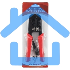 Инструмент Cablexpert T-568R, обжимной универс. с фиксатором, для витой пары и тел.линии 