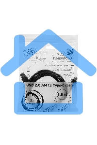 Кабель USB Cablexpert CCP-USB2-AMCM-6, USB2.0 AM/USB3.1 Type-C, 1.8м, пакет