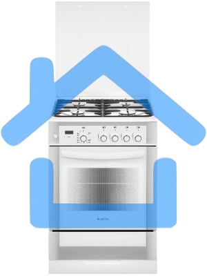 Плита газовая Gefest ПГ 6300-03 0040 белый, конфорок 4 шт, духовка 52 л, 60 см x 85 см x 60 см