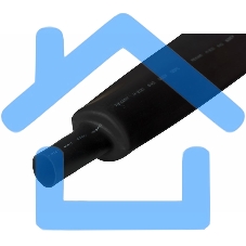 Термоусаживаемая трубка Rexant 35,0/17,5 мм, черная, упаковка 10 шт. по 1 м