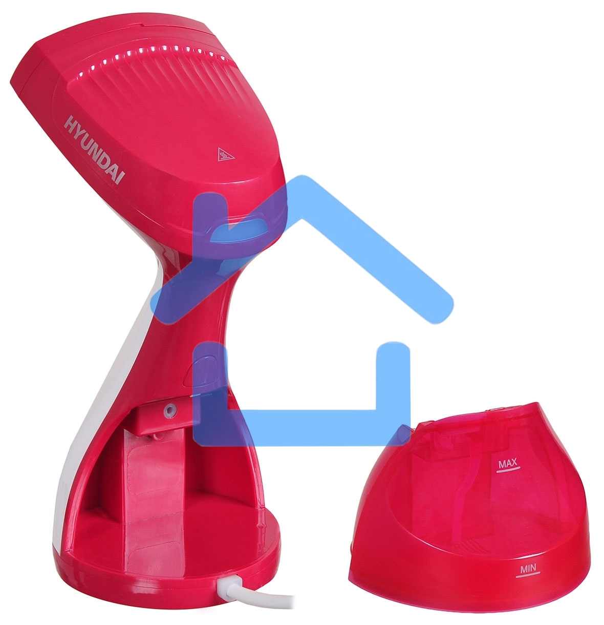 Отпариватель ручной Hyundai H-HS02123 1650Вт белый/вишневый