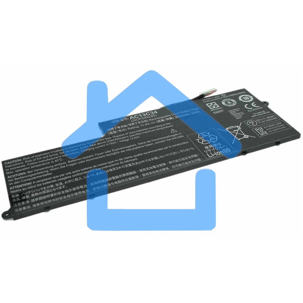 Аккумулятор для Acer Aspire E3-111-C6LG, E3-112, E3-112-C6YY, E11, 2640mAh, 11.4V