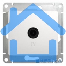 Механизм розетки TV 1-м СП Glossa 1DB белый SchE GSL000191