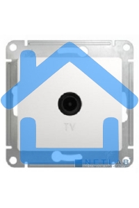 Механизм розетки TV 1-м СП Glossa 1DB белый SchE GSL000191