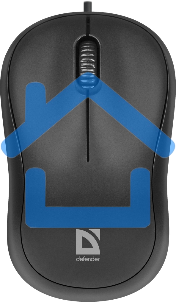 Мышь проводная Defender Patch MS-759 черный, 1000 dpi, USB, кнопки - 3