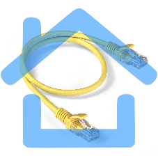 Патч-корд ExeGate EX286376RUS UTP-RJ45-RJ45-5e-0,5M-LSZH-YL, UTP, cat.5e, LSZH, 0.5м, желтый