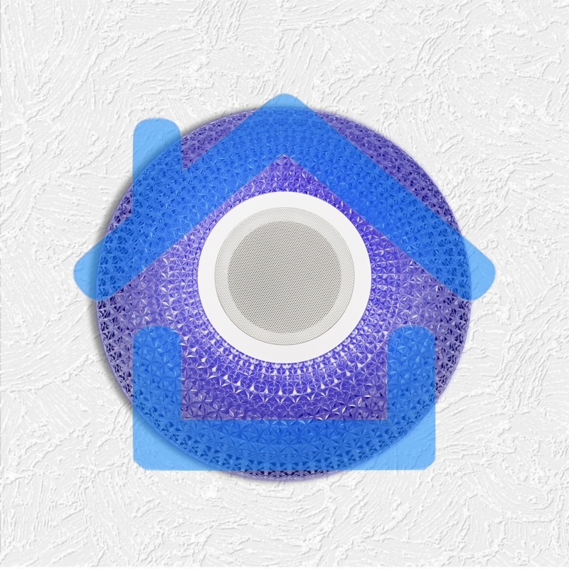 Светильник настенно-потолочный Rexant Satori Melody 2700-6500 K RGB Bluetooth Sound с пультом и APP LED