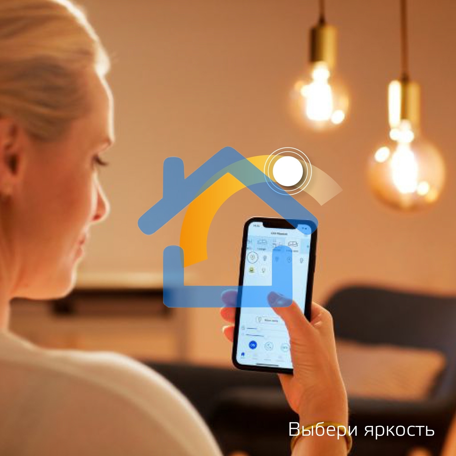 Лампа светодиодная филаментная Gauss Smart Home DIM E27 Diamond Golden 7 Вт 1/40