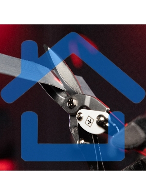 Ножницы по металлу Matrix, удлиненные, 290 мм, прямой рез, CrMo, 2-комп.обрезиненные рук-ки, PRO