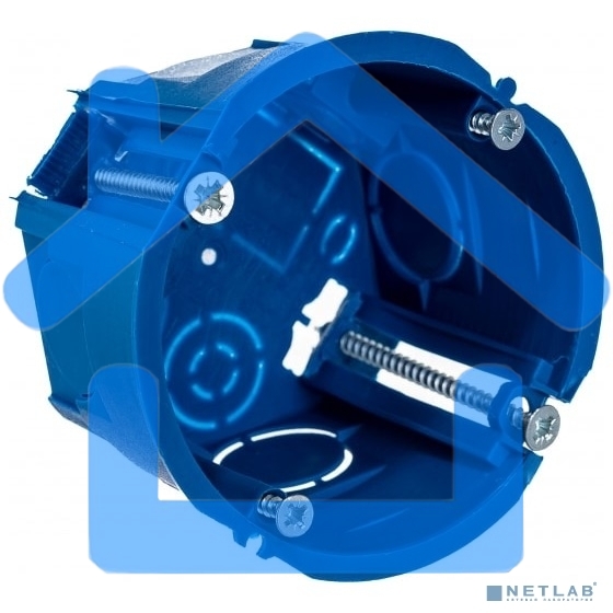 Коробка установочная С3 d68х45 для полых стен (с саморезами и пластик. лапками) IEK UKG10-068-045-000-P-UO