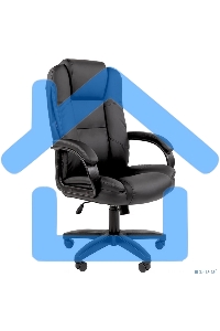 Кресло офисное Chairman 600LT Россия чер.пласт экопремиум черный (7158667)