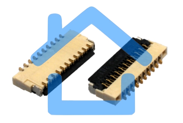 Разъем FPC Flip-Lock 0510-20RLGF 20 pin высота 1мм шаг 0,5мм