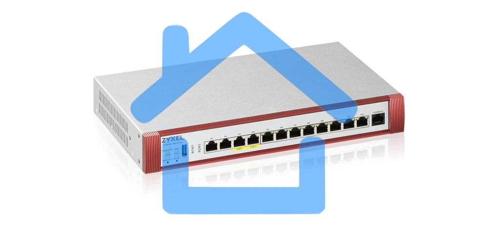 Межсетевой экран Zyxel USG FLEX 500H, Rack, 2xRJ-45: 1/2.5G (LAN/WAN), 2xRJ-45: 1/2.5G PoE+ (LAN/WAN), 8xRJ-45: 1G (LAN/WAN), 1xUSB3.0 **