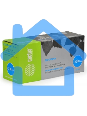 Картридж лазерный Cactus CS-CF381A голубой (2700 стр.) для HP LaserJet Pro M476dn, M476nw, M476dw