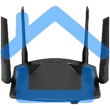 Маршрутизатор D-Link DIR-X1860/RU/R1A Wi-Fi 6 AX1800, 1000Base-T WAN, 3x1000Base-T LAN